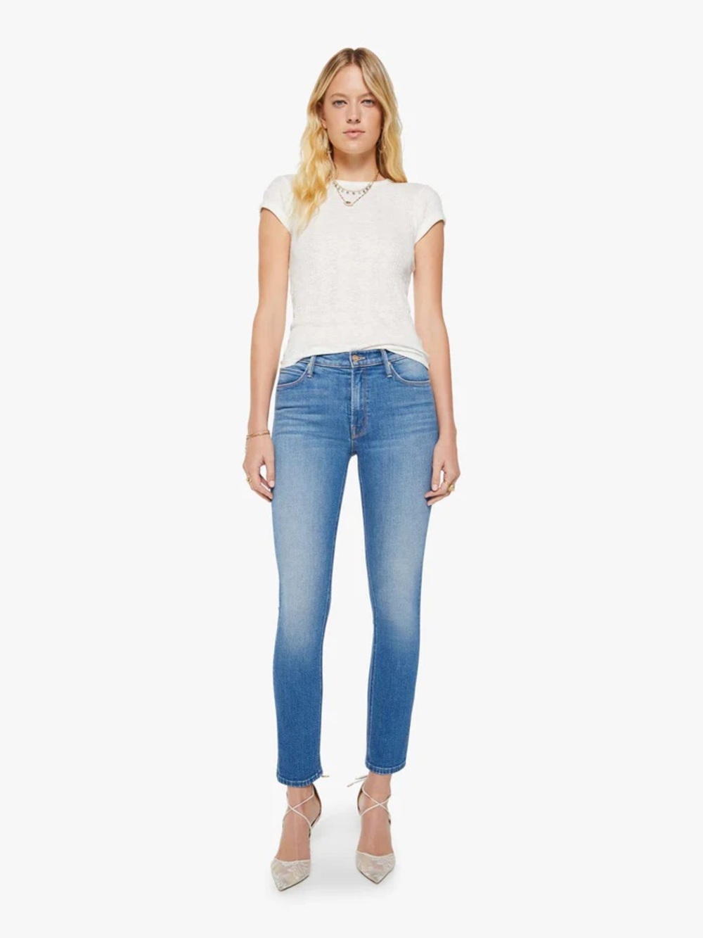 MOTHER The Mid Rise Dazzler Ankle Jeans – “We The Animals” Wash